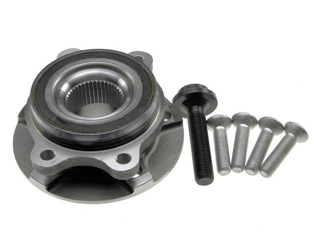 For Audi A4 A5 A6 A7 A8 Q5 R8 Front Wheel Hub Bearing + Bolts Kit 4H0498625
