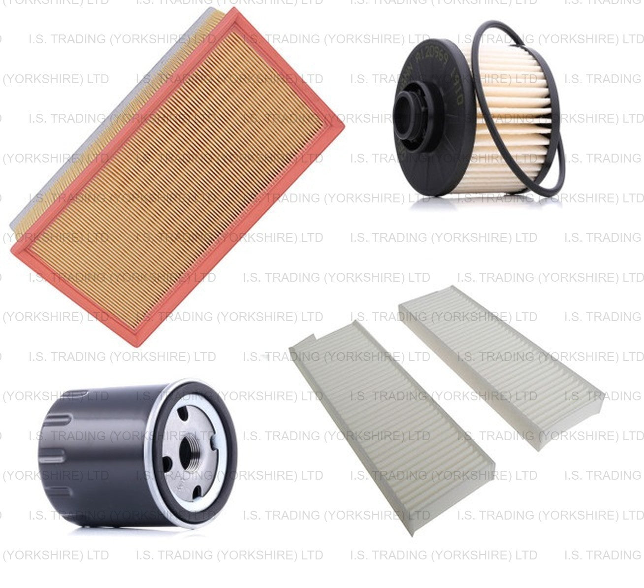FOR PEUGEOT PARTNER 1.5 1.6 BlueHDi 15-25 SERVICE KIT AIR CABIN FUEL OIL FILTERS