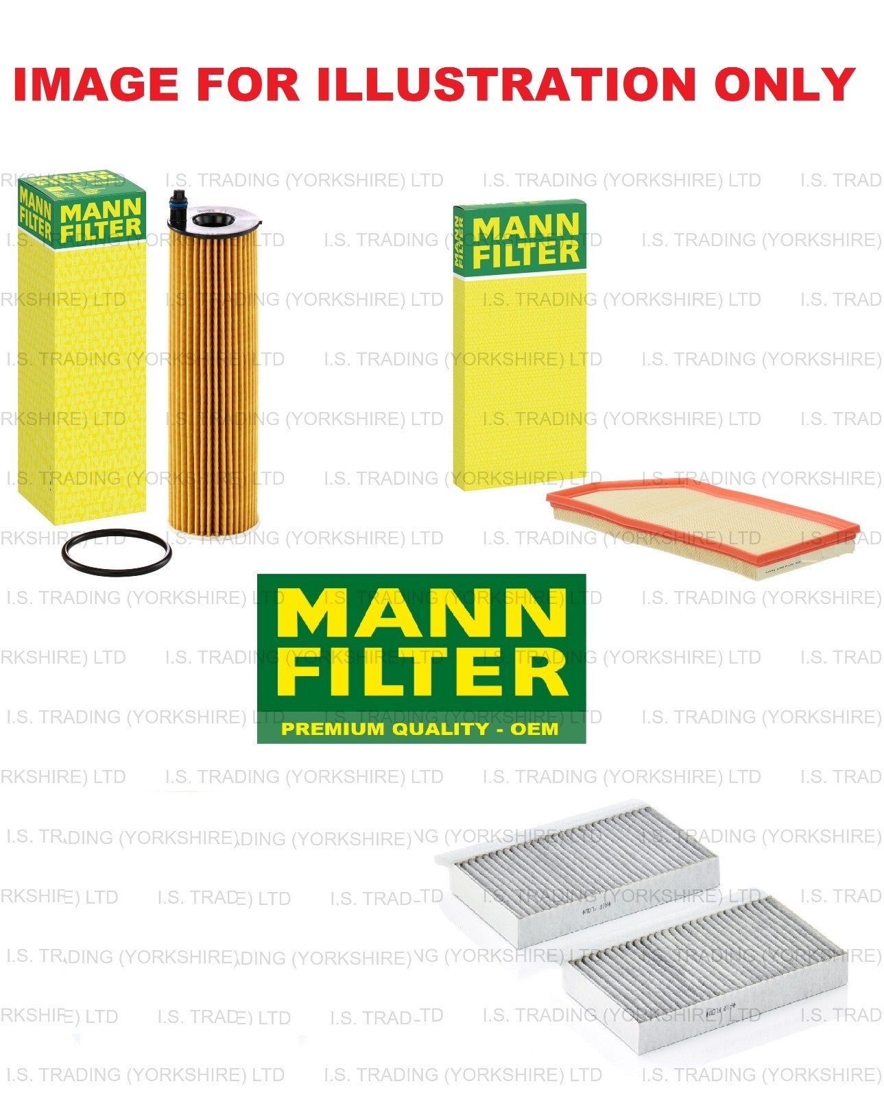FOR FORD FIESTA 1.0 ECOBOOST 2018-2025 PREMIUM SERVICE KIT AIR OIL CABIN FILTERS