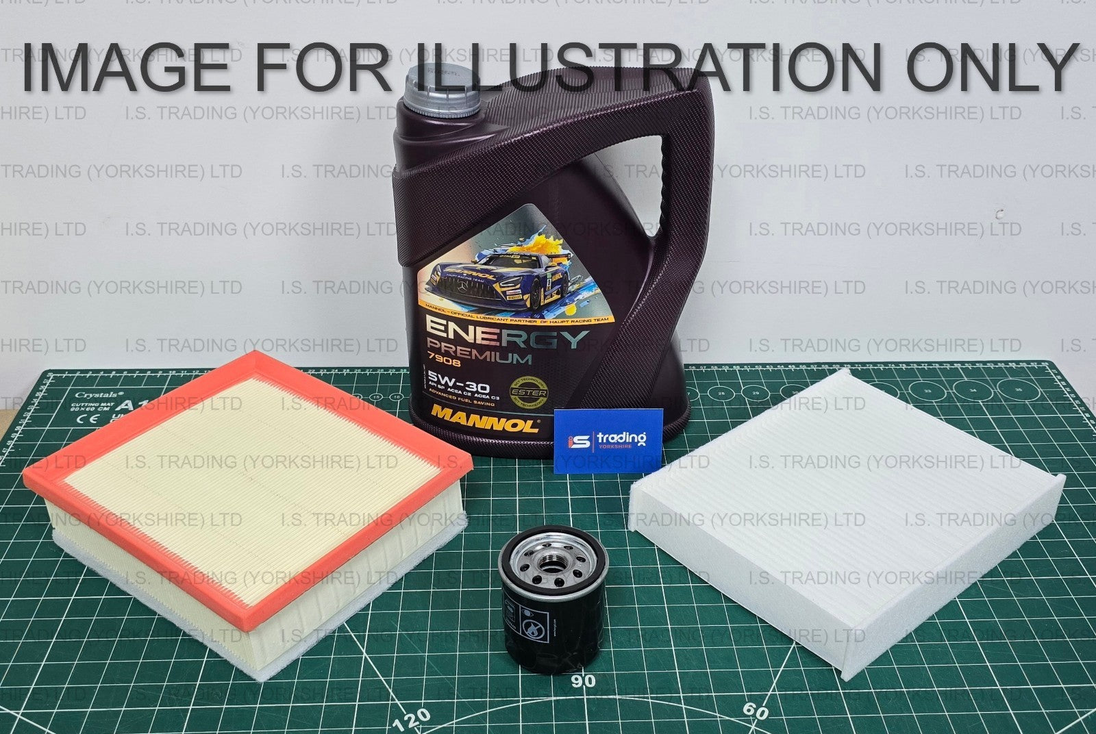 For VW Golf R MK7 2.0 TSI 2014-2020 Service Kit Air Cabin Oil Filters + 5L Oil