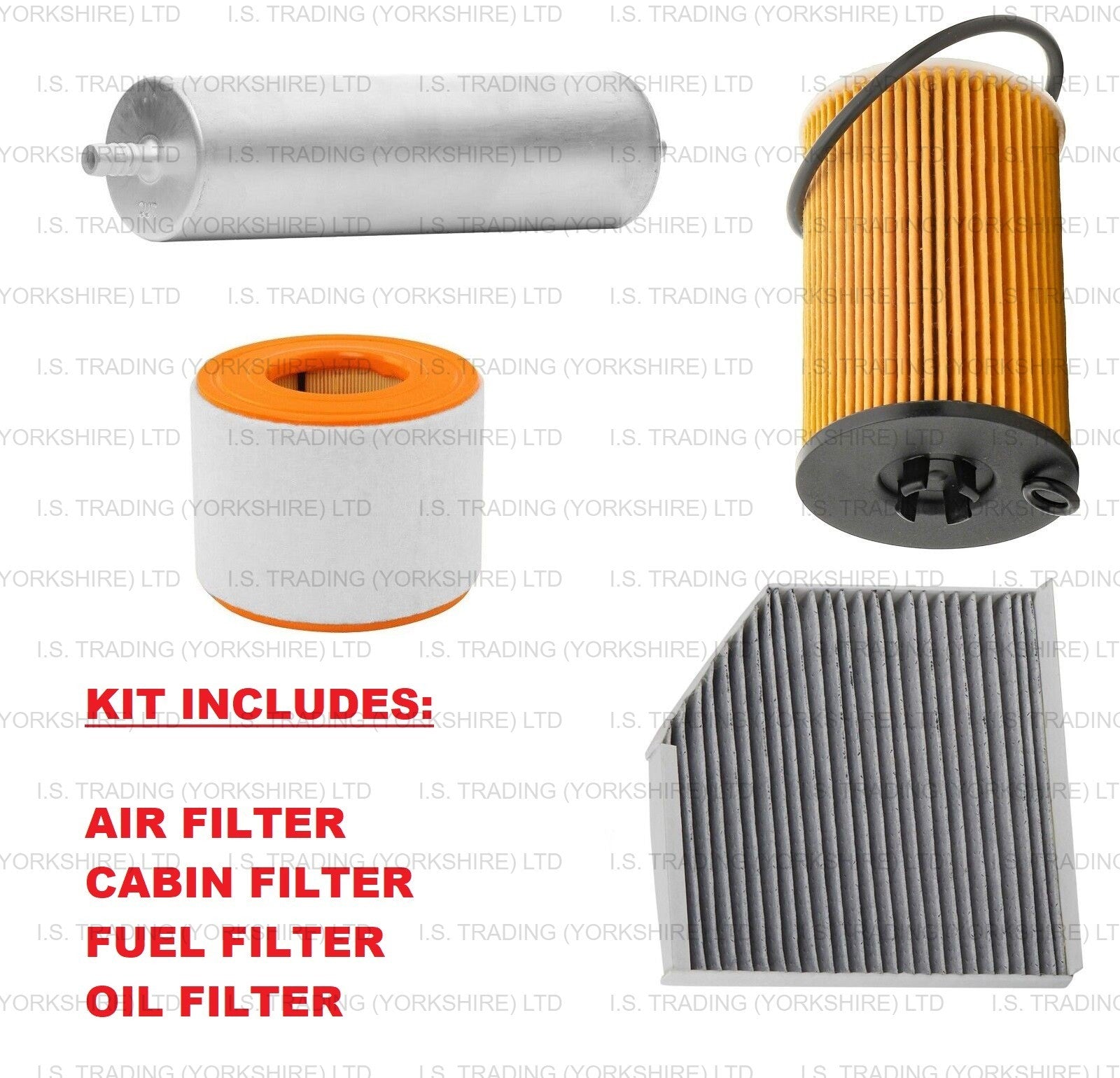 FOR AUDI A6 2.0 TDI S LINE BLACK EDITION AIR FUEL CABIN OIL SERVICE KIT + 5L OIL